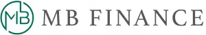 Wortmarke MB Finance mit den Initialen in Grün